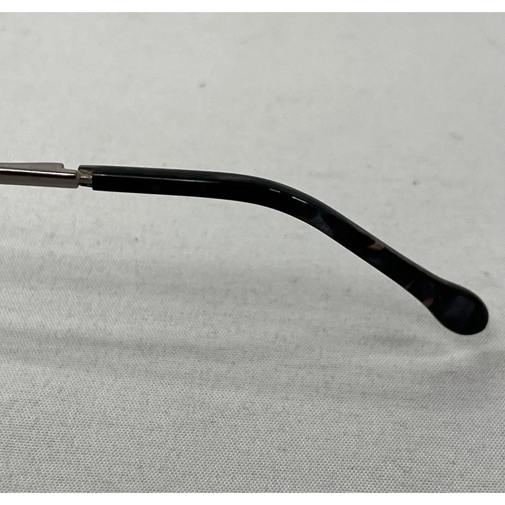 Safilo Elasta Semi Rimless Eyeglasses Gray Titanium Oval Frames Made in Italy